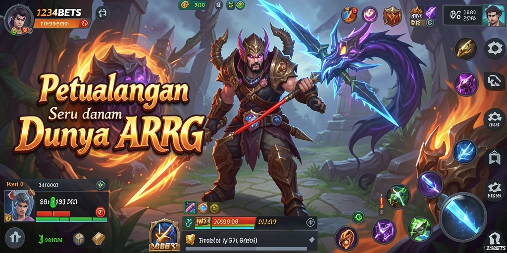 Tampilan gameplay epik dalam 1234BETS yang mendebarkan.