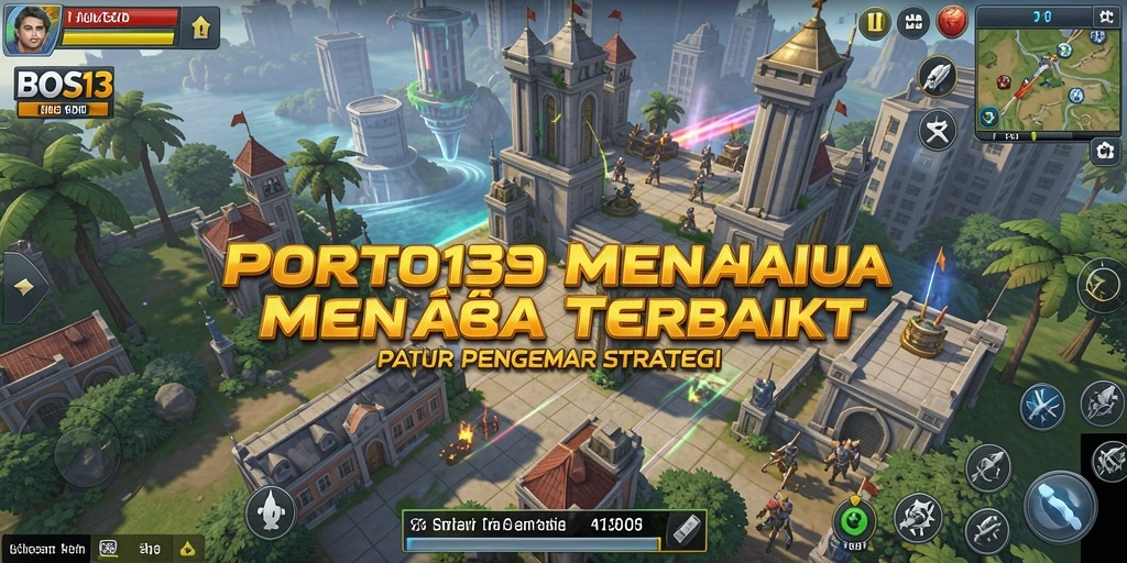 Gameplay mendebarkan di BOS13 menunjukkan serangan menara melawan musuh.