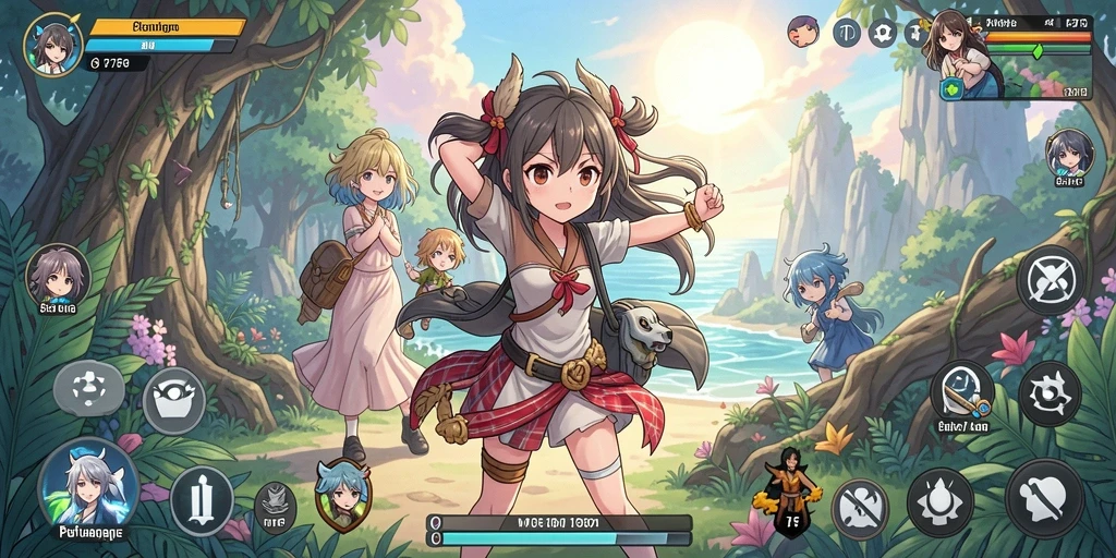 Tampilan luar biasa dari gameplay F7F7 yang penuh warna.