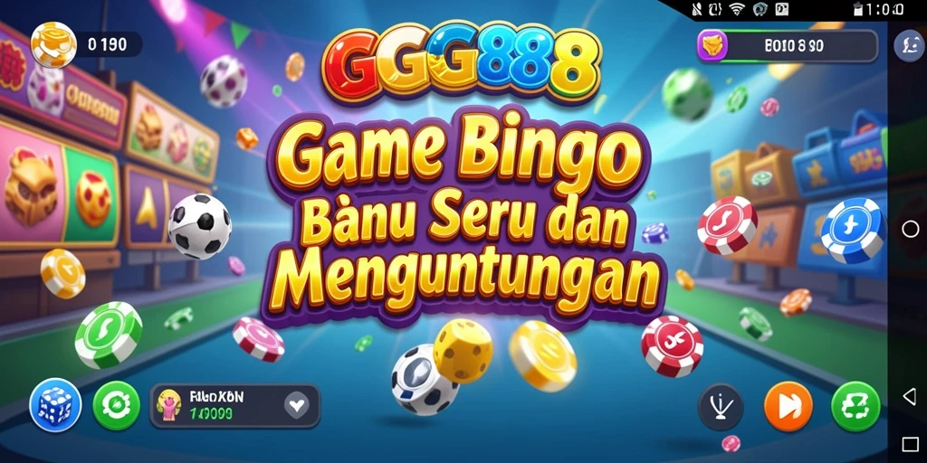 Screenshot utama GGG888 menampilkan gameplay Bingo yang seru.