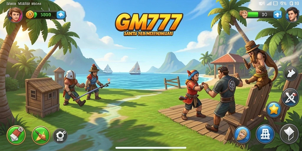 Tampilan gameplay GM777 yang seru dan menghibur.