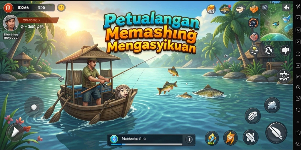 Gameplay seru IDX66 dengan berbagai lokasi memancing