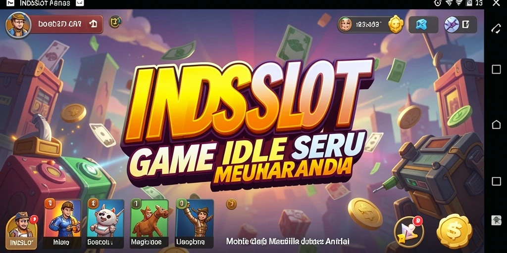 Tampilan gameplay INDSLOT yang penuh warna dan menghibur.