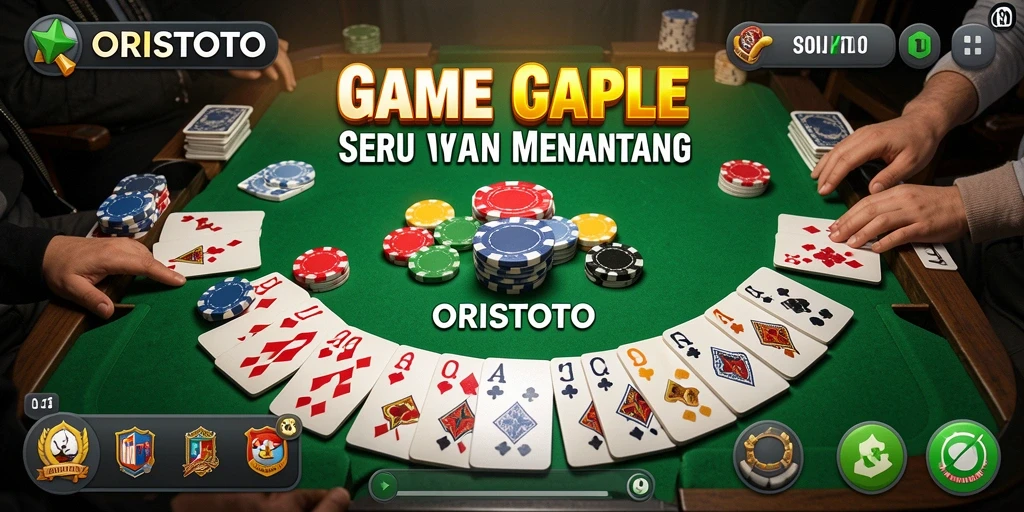 Screenshot gameplay ORISTOTO yang menampilkan aksi Gaple seru.